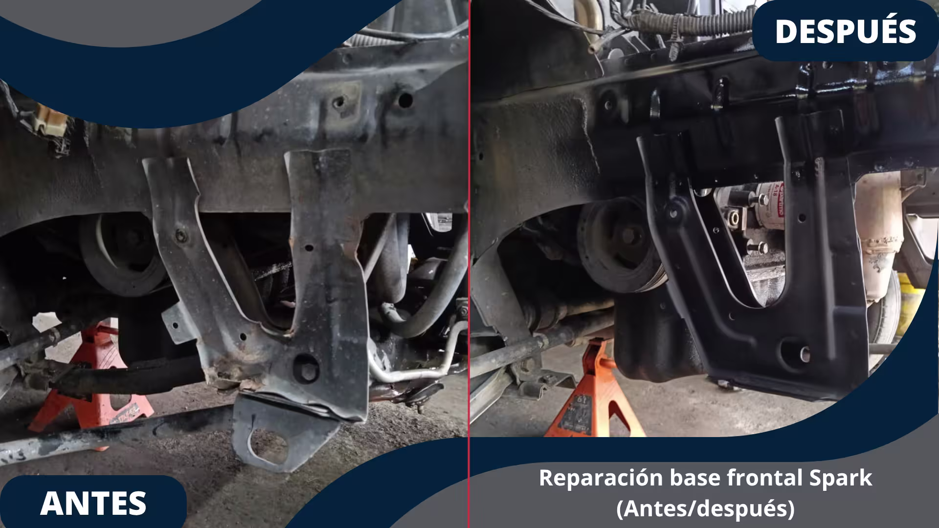 Trabajo de enderezado de chasis realizado por Banco de Prueba Juan - Imagen 1